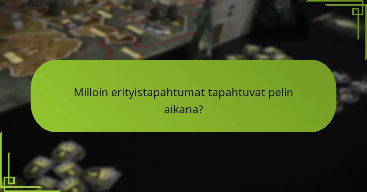 Mitkä asiat laukaisevat erityistapahtumia Game of Thrones -lautapelissä?