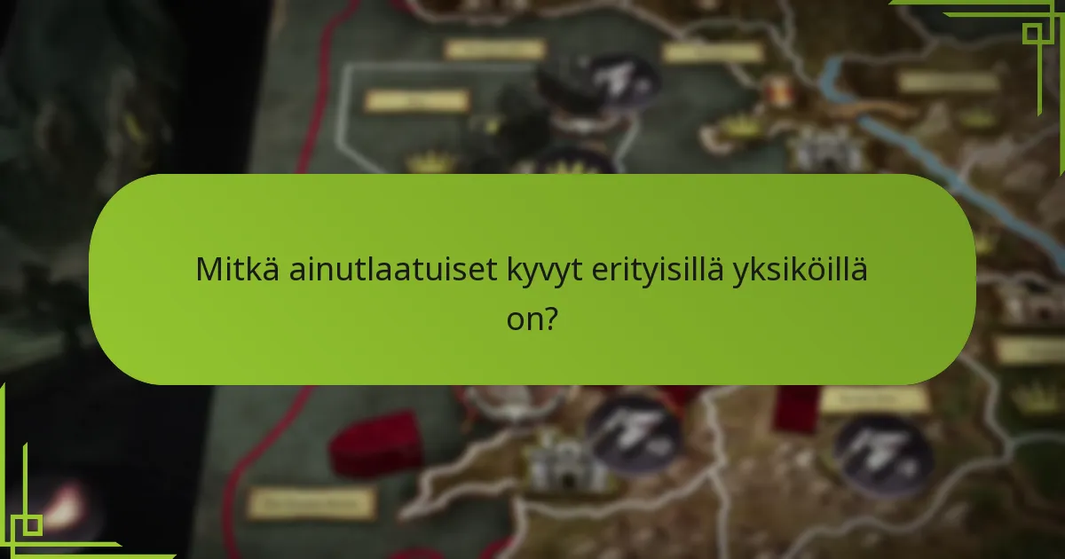 Millaisia strategioita voidaan käyttää erityisten yksiköiden kanssa?