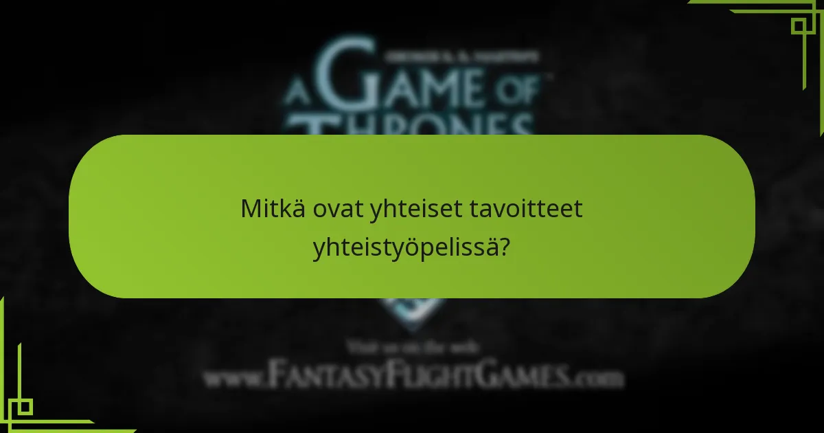 Kuinka yhteistyöskenaariot eroavat kilpailupelistä?